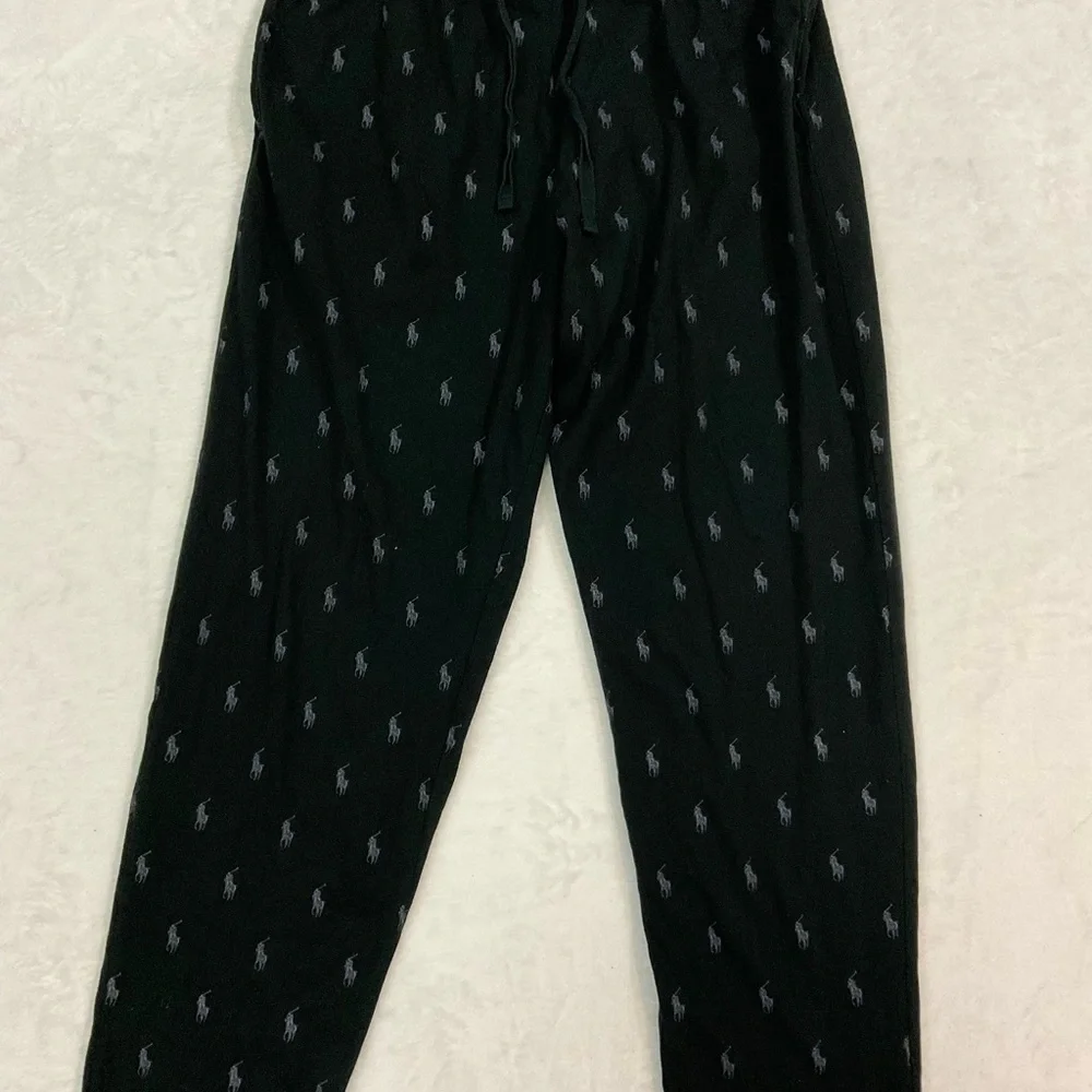 Men’s Polo Ralph Lauren Black Cotton Pajama Pants